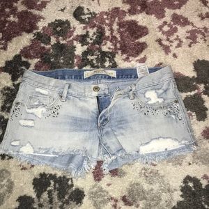 Abercrombie Bedazzled Shorts